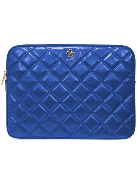 Guess 4G Quilted case for a 14" laptop - blue