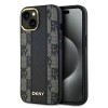 DKNY Leather Checkered Mono Pattern MagSafe Case for iPhone 15 Plus / 14 Plus - Black DKNY Leather Checkered Mono Pattern MagSafe Case for iPhone 15 Plus / 14 Plus - Black