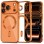 Tech-Protect MagFlex MagSafe Case for iPhone 17 Pro - Transparent Orange