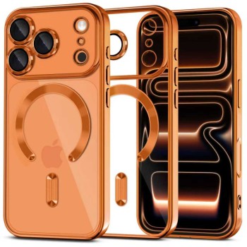 Tech-Protect MagFlex MagSafe Case for iPhone 17 Pro - Transparent Orange Tech-Protect MagFlex MagSafe Case for iPhone 17 Pro - Transparent Orange