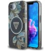 Guess IML Metal Glitter Flowers Triangle MagSafe case for iPhone 16e - black Guess IML Metal Glitter Flowers Triangle MagSafe case for iPhone 16e - black