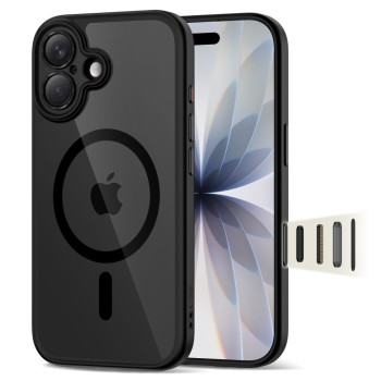 Tech-Protect Magpeak Magsafe CC Case for iPhone 17 - Clear Black Tech-Protect Magpeak Magsafe CC Case for iPhone 17 - Clear Black