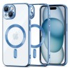 Tech-Protect MagShine Line MagSafe case for iPhone 15 - blue Tech-Protect MagShine Line MagSafe case for iPhone 15 - blue