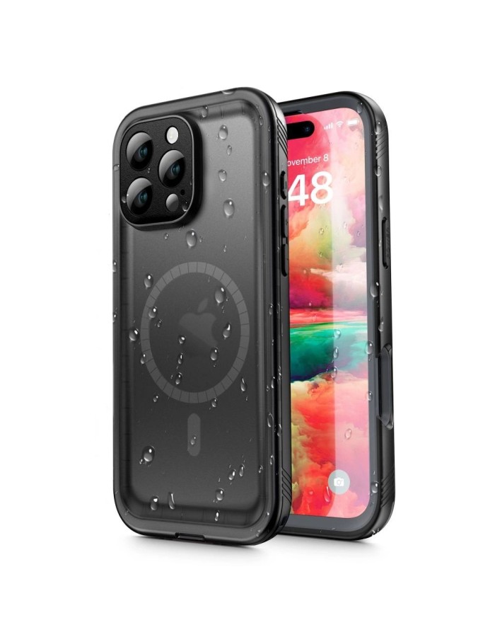 Tech-Protect ShellBox MagSafe IP68 Case for iPhone 16 Pro - Black Tech-Protect ShellBox MagSafe IP68 Case for iPhone 16 Pro - Black