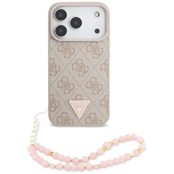 Guess 4G Strap Triangle Logo MagSafe Case for iPhone 17 Pro - Pink Guess 4G Strap Triangle Logo MagSafe Case for iPhone 17 Pro - Pink