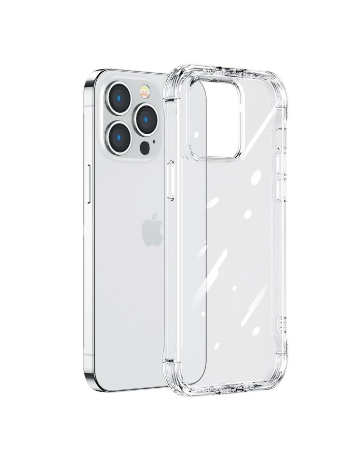 Joyroom Defender Series Case Cover for iPhone 14 Pro Armored Hook Cover Stand Clear (JR-14H2)