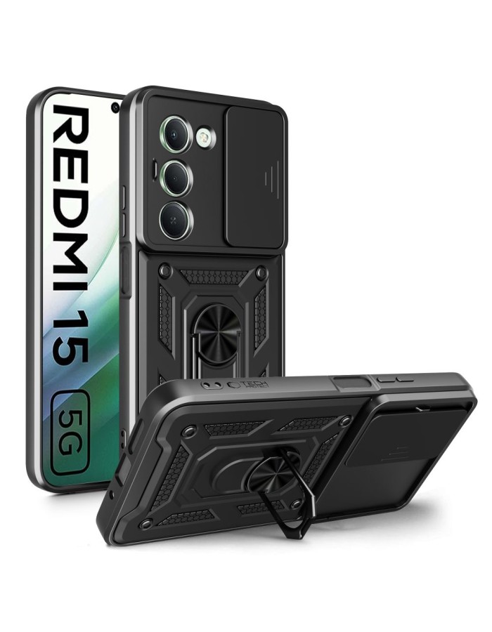 Tech-Protect CamShield Pro Case for Xiaomi Redmi 15 4G / 5G - Black