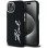 Karl Lagerfeld Silicone Metal Script Logo iPhone 15 Case - Black