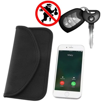Anti-theft Case for Car Keys Phone Radio Blocking Faraday Box Faraday Cage 20cm x 11cm Black Anti-theft Case for Car Keys Phone Radio Blocking Faraday Box Faraday Cage 20cm x 11cm Black