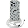 Karl Lagerfeld IML Crossbody Monogram Karl &amp;amp; Choupette Head MagSafe Case for iPhone 15 Pro Max - Transparent