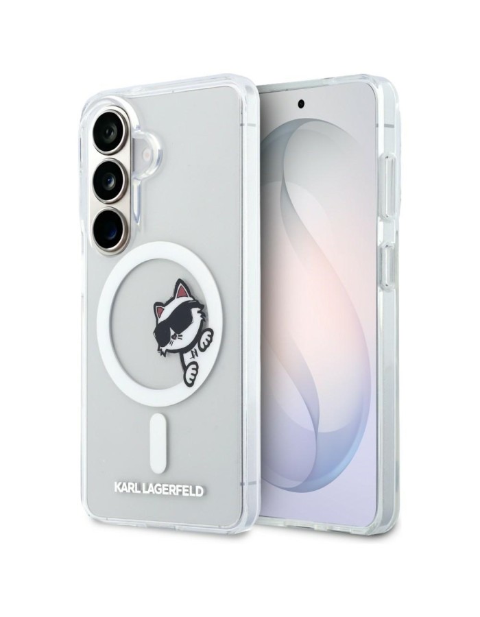 Karl Lagerfeld IML Peekaboo Choupette MagSafe Case for Samsung Galaxy S26 - Transparent