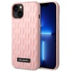 Karl Lagerfeld 3D Monogram Case for iPhone 14 Plus - Pink