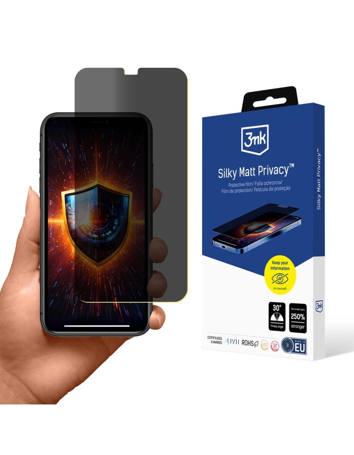 Privacy Film 3mk Silky Matt Privacy for Apple iPhone 11 Privacy Film 3mk Silky Matt Privacy for Apple iPhone 11