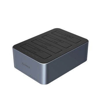 Orico 6646C3-C 4-Drive Docking Station with Offline Clone Function 2.5"/3.5" SATA HDD/SSD - Gray