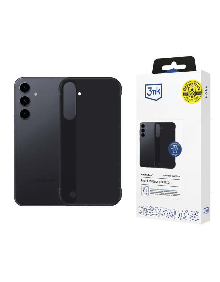 3mk Just20g Matt Case for Samsung Galaxy S24+ - Matte Black