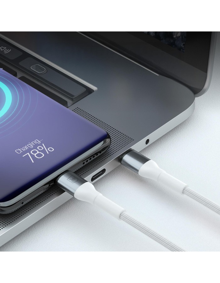 3mk Hyper Cable N-SERIES USB-A / USB-C 1m 9V/2A 18W / white