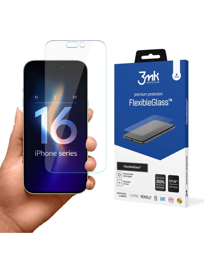 Hybrid glass 3mk FlexibleGlass v2.0 for Apple iPhone 16 Pro