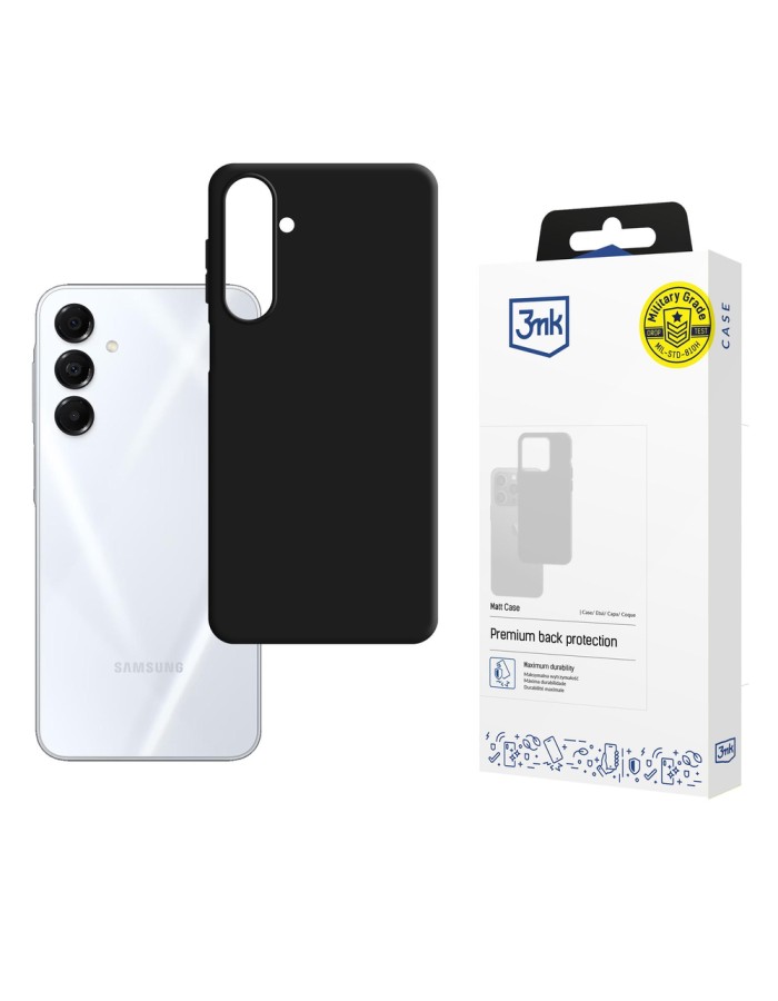 3mk Matt Case for Samsung Galaxy A17 5G - Matte Black