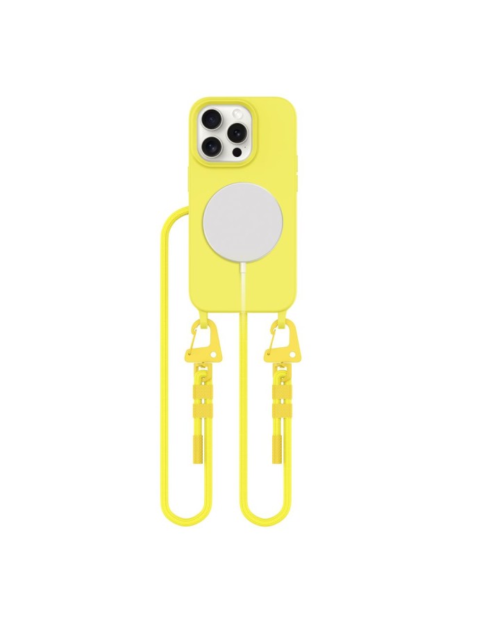 Tech-Protect Magnecklace MagSafe Case for iPhone 14 Pro - Yellow Tech-Protect Magnecklace MagSafe Case for iPhone 14 Pro - Yellow