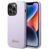 Guess GUHCP14LSLSMU iPhone 14 Pro 6.1" purple/purple hard case Silicone Vintage Gold Logo Guess GUHCP14LSLSMU iPhone 14 Pro 6.1" purple/purple hard case Silicone Vintage Gold Logo