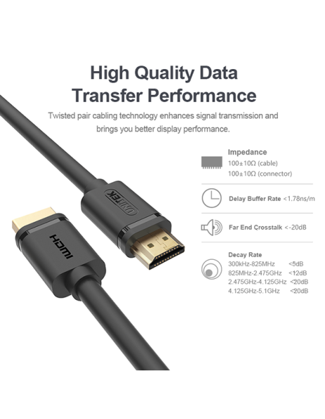 Unitek Y-C142M Premium 100% Copper HDMI Cable 10.0m Unitek Y-C142M Premium 100% Copper HDMI Cable 10.0m