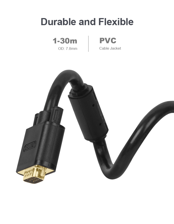 Unitek Y-C506G VGA to VGA Cable 10m
