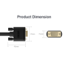 Unitek Y-C503G VGA to VGA Cable 1.5m Unitek Y-C503G VGA to VGA Cable 1.5m