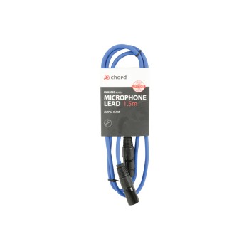 Chord Classic XLR M-F 1.5m Blue 190.092UK