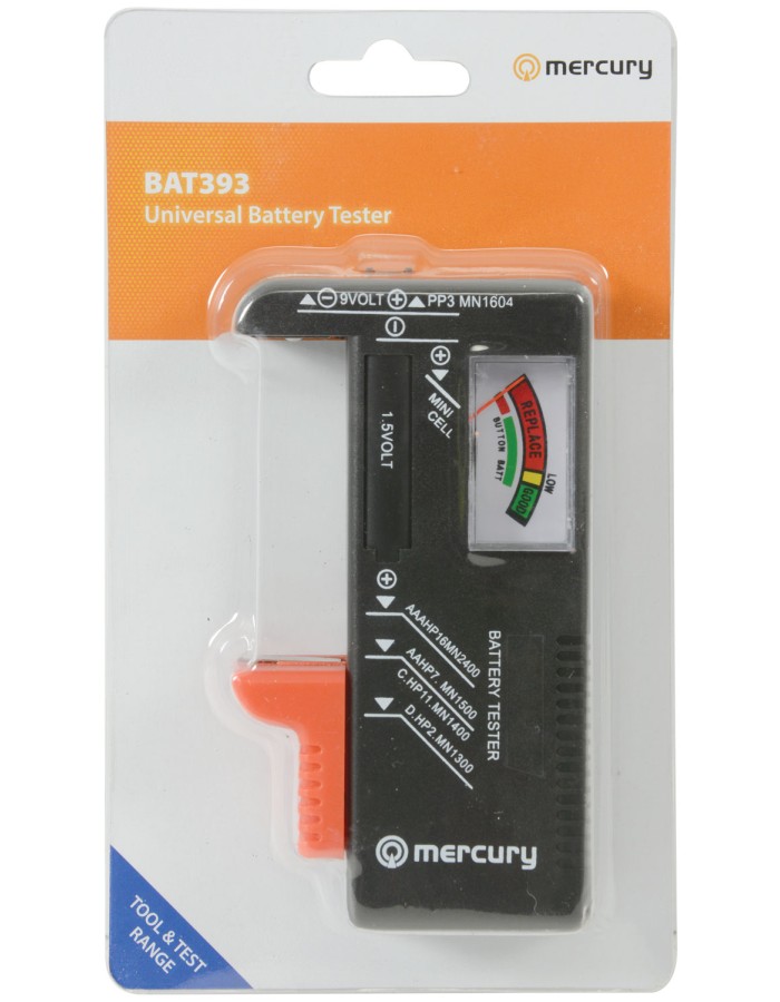 Mercury Universal Analogue Battery Tester 600.098UK Mercury Universal Analogue Battery Tester 600.098UK
