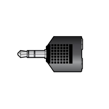 qtx 3.5mm Plug to 2x3.5mm Sockets 759.307UK