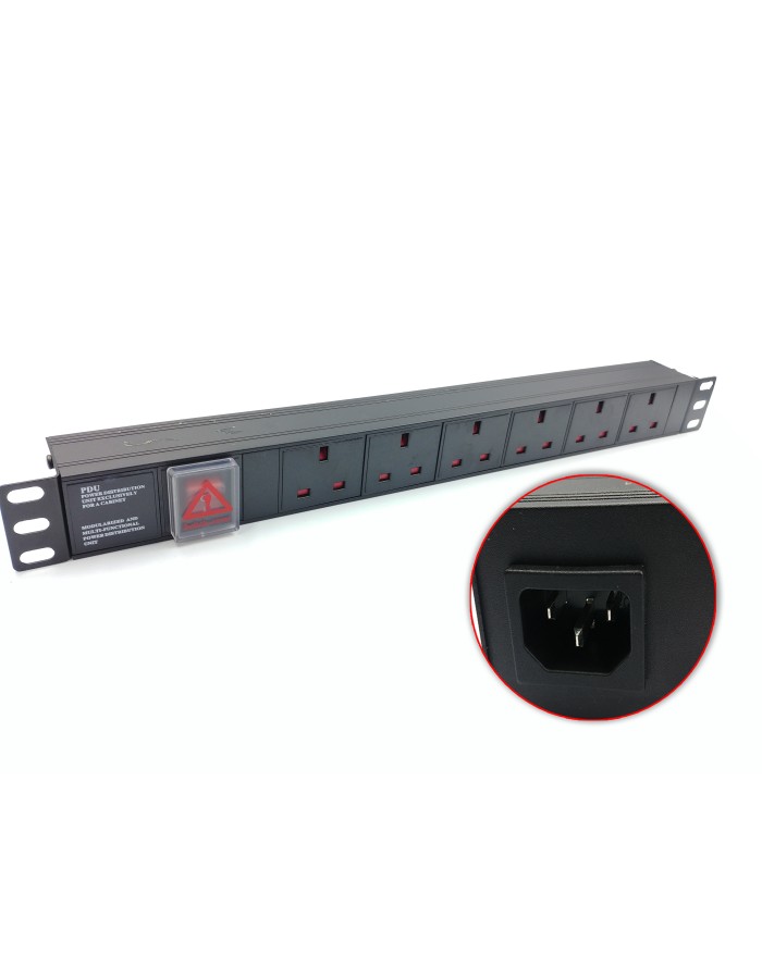 DigitMX NETPRO NP-CPDU6I 1U 6-way PDU 13A IEC plug