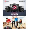 SonicGear Titan5 2.1 PC Speakers BT/USB/FM/LED 40W