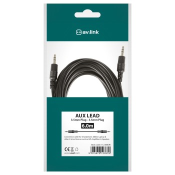 AV:link 3.5mm to 3.5mm Stereo 6.0m 112.040UK AV:link 3.5mm to 3.5mm Stereo 6.0m 112.040UK