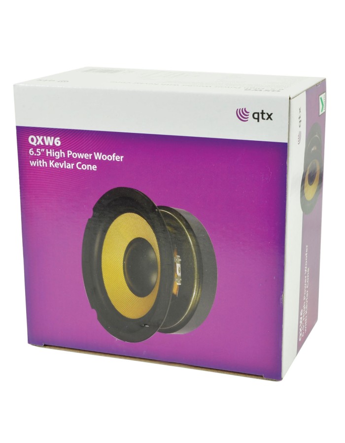 QTX 6.5" Woofer with Aramid Fibre Cone 902.4223UK QTX 6.5" Woofer with Aramid Fibre Cone 902.4223UK