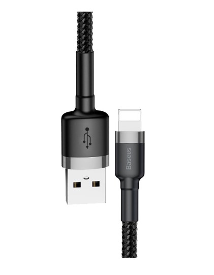 Baseus Cafule Braided Lightning Cable 2.4A 1.0m Grey