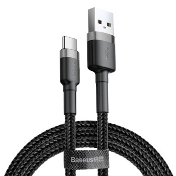 Baseus Cafule Braided Type-C Cable 3.0A 0.5m Grey