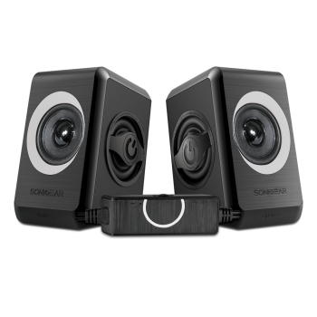 Sonicgear Quatro2 2.0 USB Powered PC Speakers Grey 12W