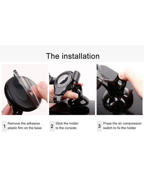 Baseus SUYL-XP0S Osculum Type Gravity Dashboard Car Mount Black