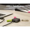 Unitek Y-2178 USB2.0 4-Port Hub with 30cm cable Unitek Y-2178 USB2.0 4-Port Hub with 30cm cable