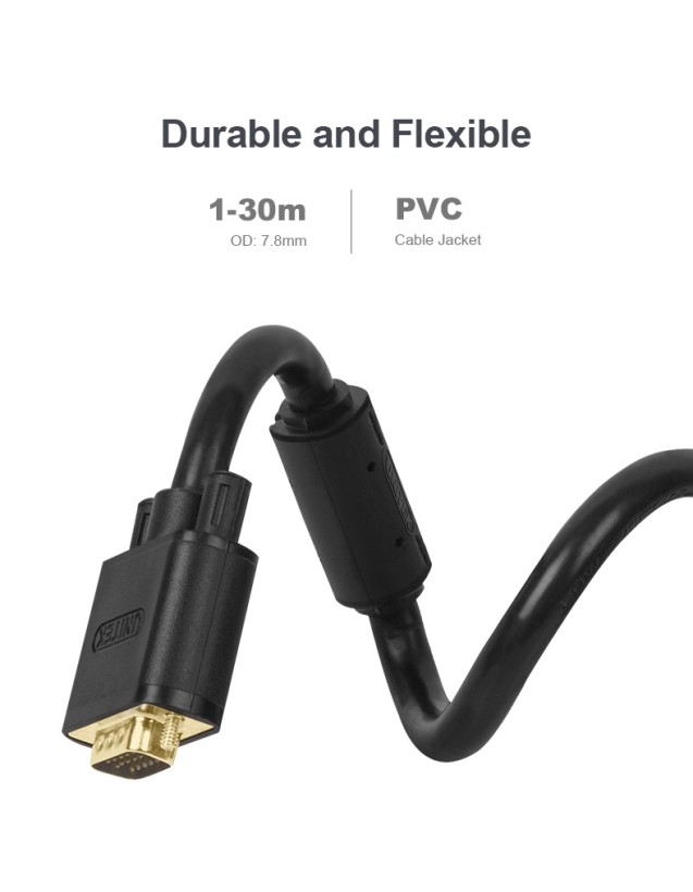 Unitek Y-C504G VGA to VGA Cable 3.0m Unitek Y-C504G VGA to VGA Cable 3.0m