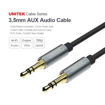 Unitek Y-C926ABK 3.5mm to 3.5mm Audio Cable 1.0m