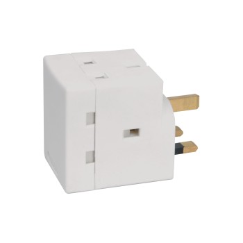 Mercury 3 Way UK Mains Adaptor 13A 429.813UK Mercury 3 Way UK Mains Adaptor 13A 429.813UK