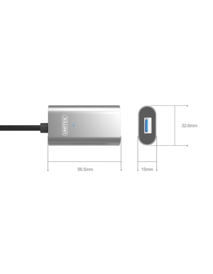 Unitek U304A USB3.1 USB-C Male to USB-A Female Active Extension Cable 5m Unitek U304A USB3.1 USB-C Male to USB-A Female Active Extension Cable 5m