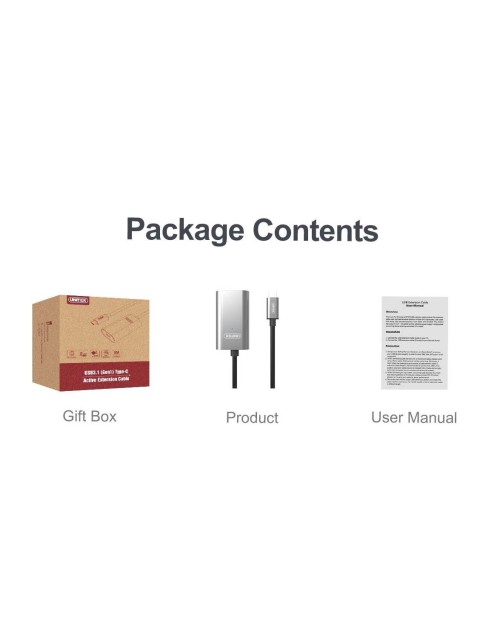 Unitek U304A USB3.1 USB-C Male to USB-A Female Active Extension Cable 5m Unitek U304A USB3.1 USB-C Male to USB-A Female Active Extension Cable 5m