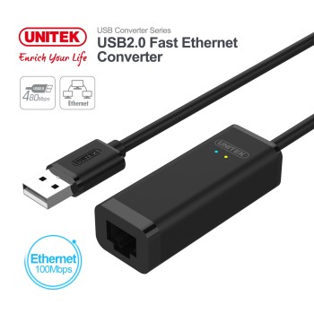 Unitek Y-1468 USB2.0 Fast Ethernet Converter