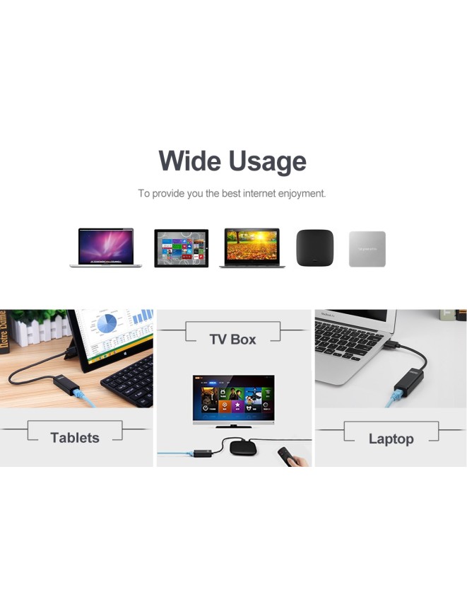 Unitek Y-1468 USB2.0 Fast Ethernet Converter Unitek Y-1468 USB2.0 Fast Ethernet Converter