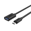 Unitek Y-C476BK USB3.1 USB-C Male to USB-A Female Extension Cable 20cm Unitek Y-C476BK USB3.1 USB-C Male to USB-A Female Extension Cable 20cm