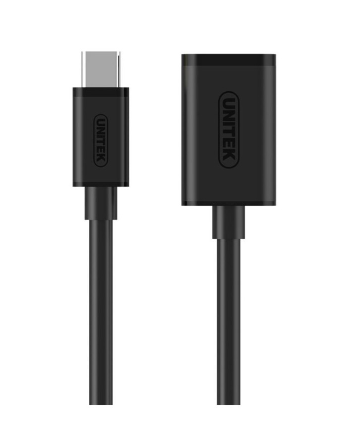 Unitek Y-C476BK USB3.1 USB-C Male to USB-A Female Extension Cable 20cm Unitek Y-C476BK USB3.1 USB-C Male to USB-A Female Extension Cable 20cm