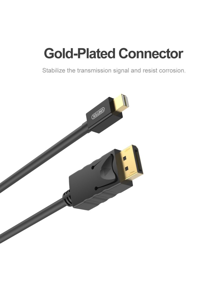 Unitek Y-C611BK Mini DisplayPort to DisplayPort 2m Unitek Y-C611BK Mini DisplayPort to DisplayPort 2m
