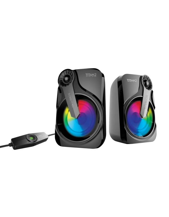 SonicGear Titan2 2.0 USB Speakers 12W 7LFX SonicGear Titan2 2.0 USB Speakers 12W 7LFX